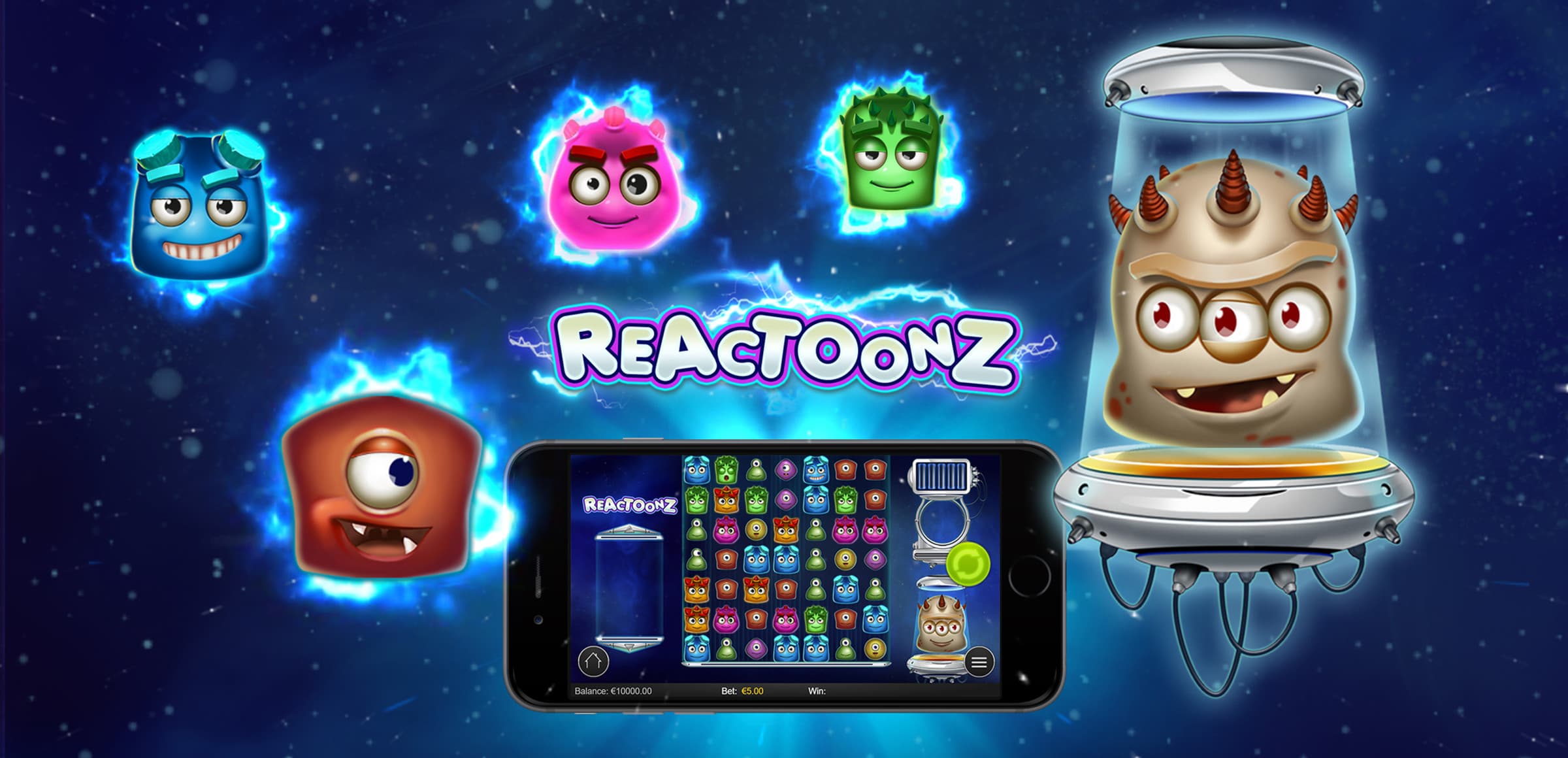 Reactoonz free game scene